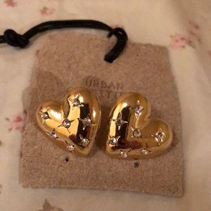 Urban outfitters heart earrings